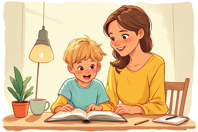 Ребенок не запоминает прочитанное, взгляд рассеян, книга открыта.